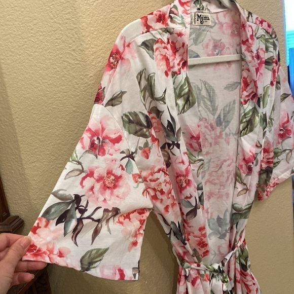 SHOW ME YOUR MUMU Women Floral Kimono Robe One Size - Picture 4 of 8
